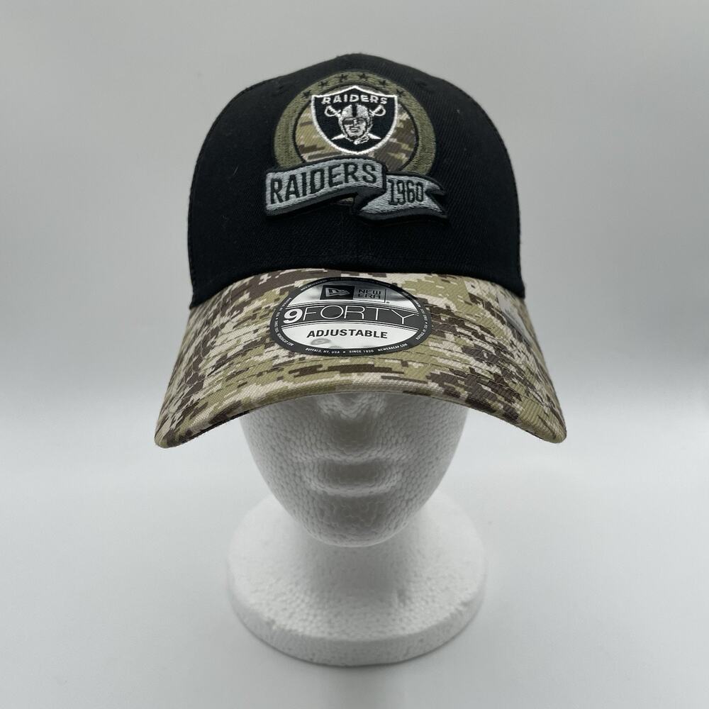 New Era Las Vegas Raiders Salute To Service Hat STS 9FORTY Adjustable 2022